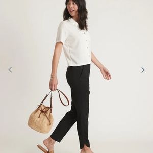 Marine layer Re-Spun Allison Pant in Black